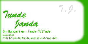 tunde janda business card